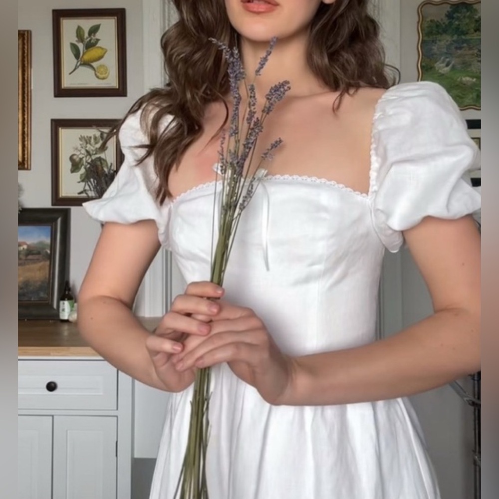 Reformation Marella A-Line Linen Dress - Picture 3 of 6